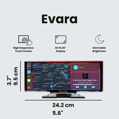 Evara - Wireless CarPlay/Android Auto Screen