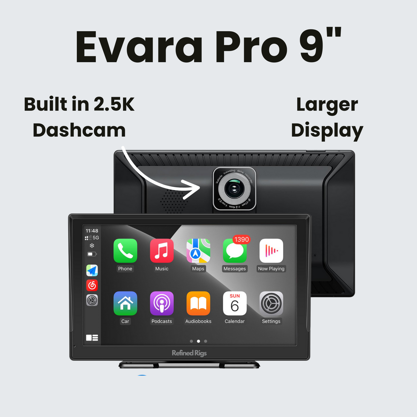Evara - Wireless Apple CarPlay Screen