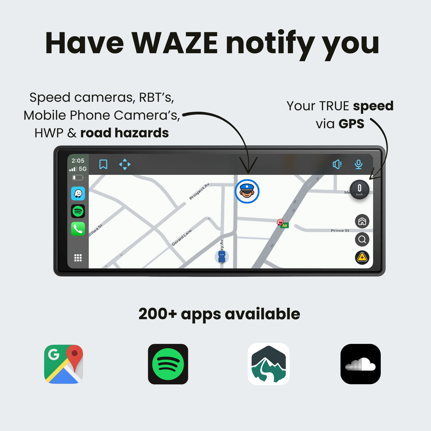 Evara - Wireless Apple CarPlay Screen
