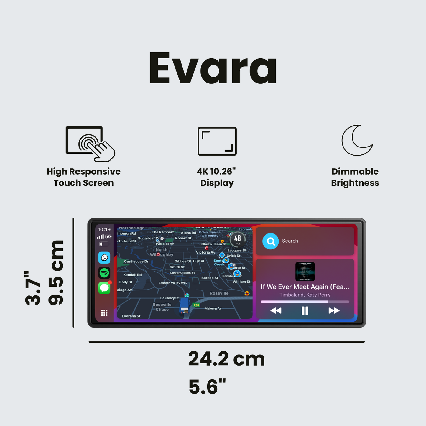 Evara - Wireless Apple CarPlay Screen