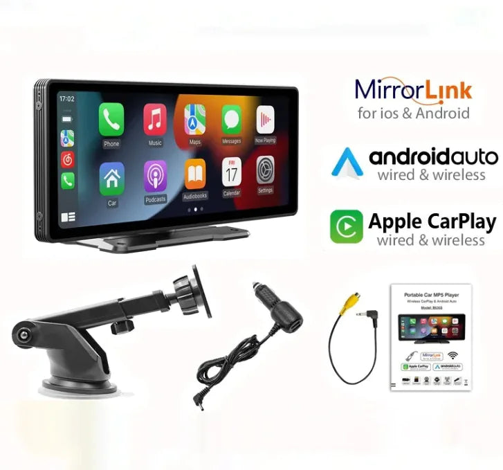 Wireless Apple CarPlay Android Auto screen